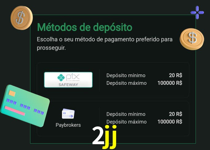 O cassino 2jj oferece uma grande variedade de métodos de pagamento